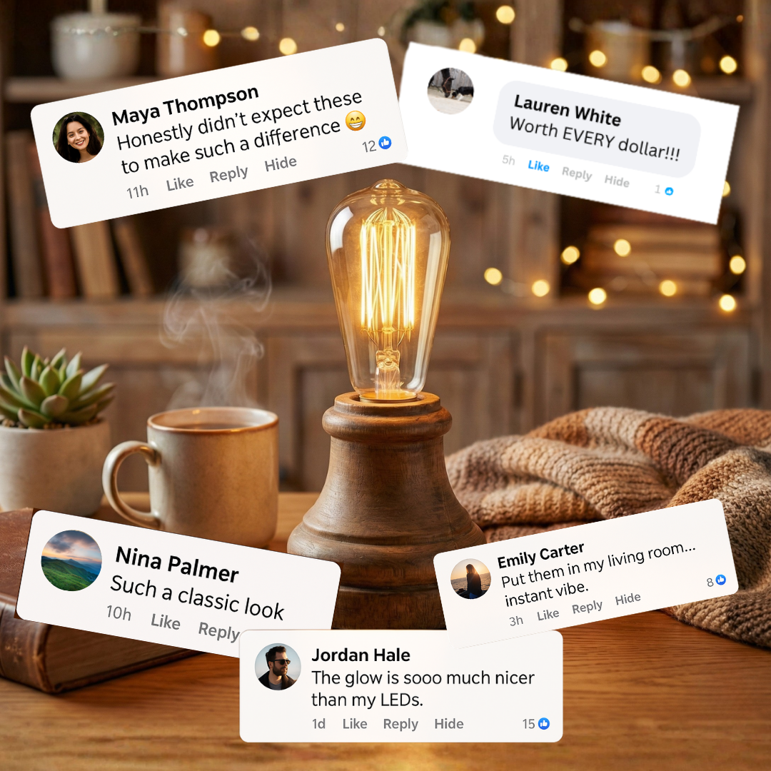 100% Amber Incandescent Bulbs