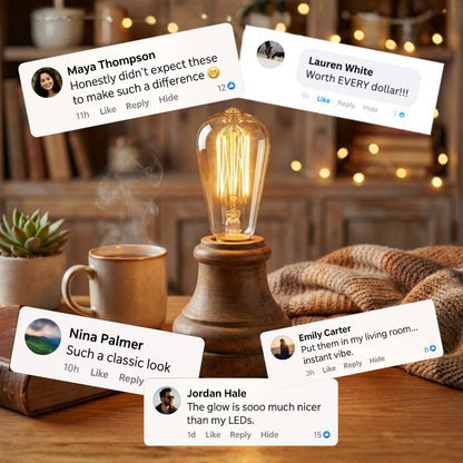 100% Amber Incandescent Bulbs