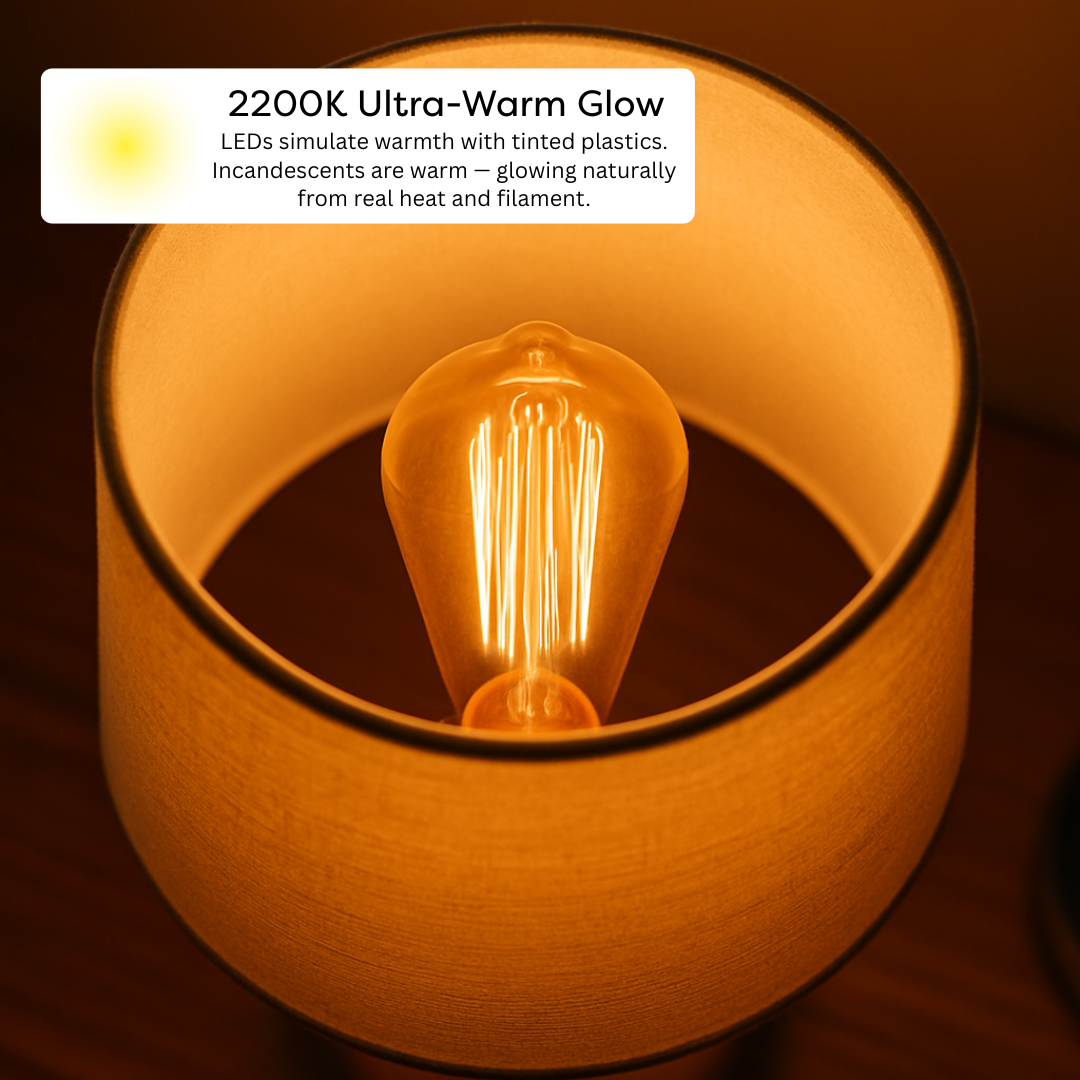 100% Amber Incandescent Bulbs